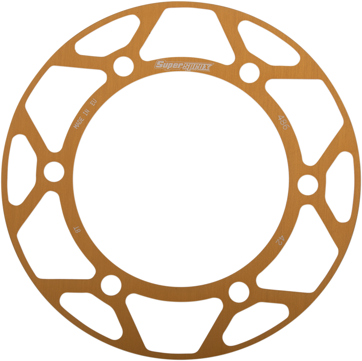 SUPERSPROX Edge Rear Sprocket Insert - Gold - 42 Tooth RACD-486-42-GLD