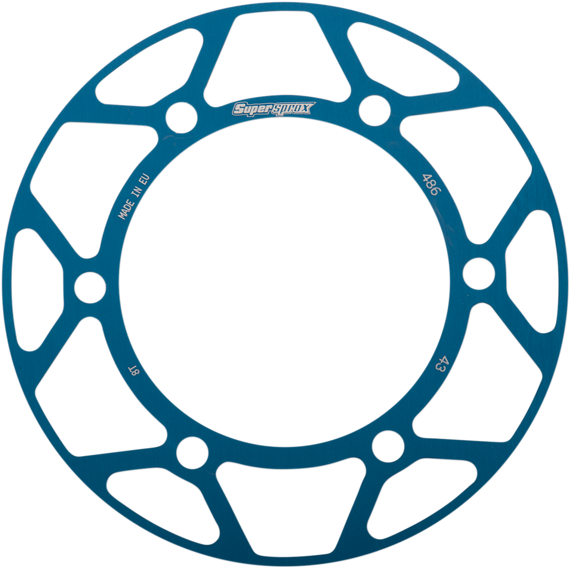 SUPERSPROX Edge Rear Sprocket Insert - Blue - 43 Tooth RACD-486-43-BLU