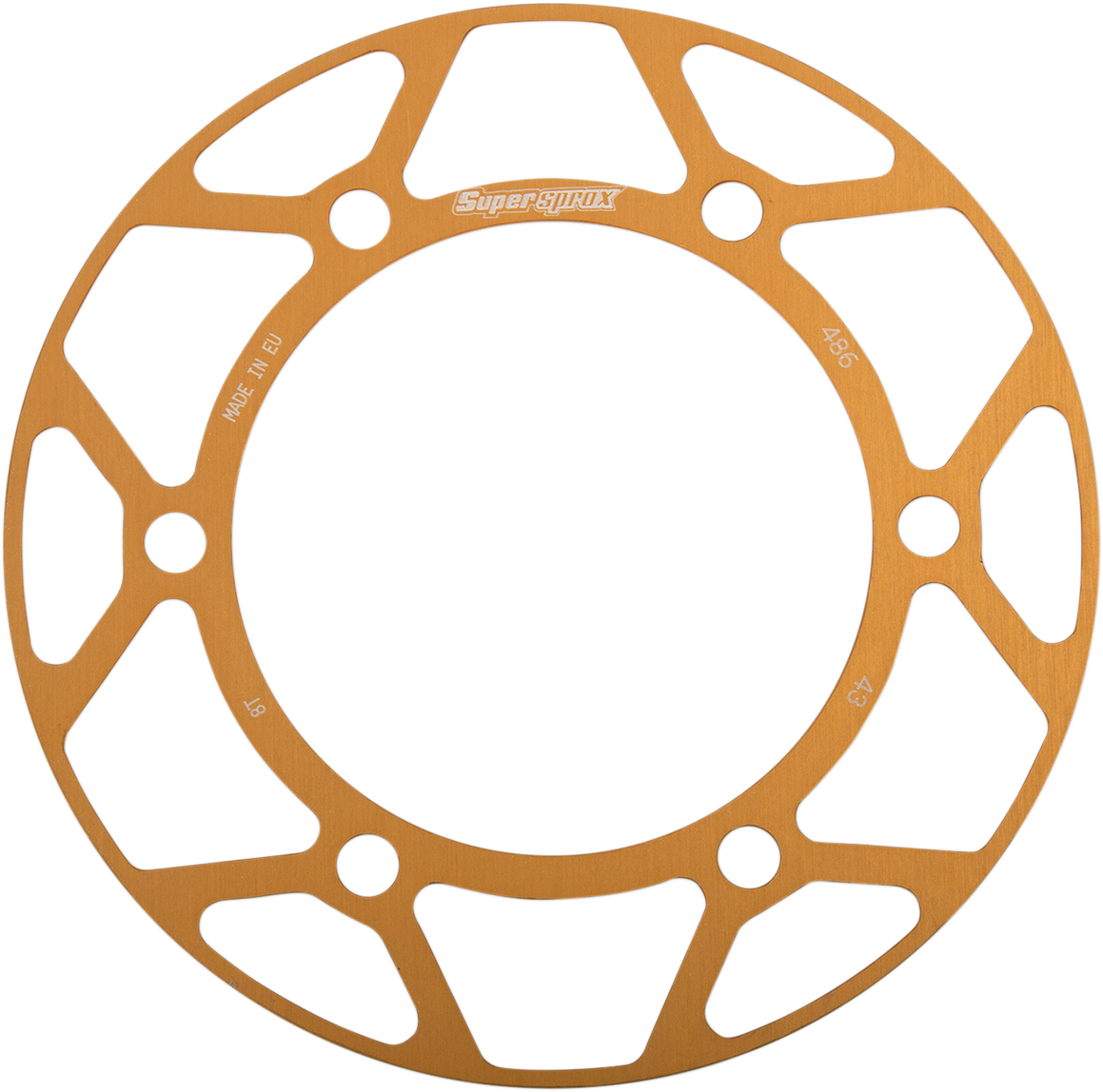 SUPERSPROX Edge Rear Sprocket Insert - Gold - 43 Tooth RACD-486-43-GLD