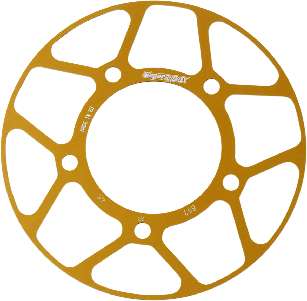 SUPERSPROX Edge Rear Sprocket Insert - Gold - 45 Tooth RACD-807-45-GLD