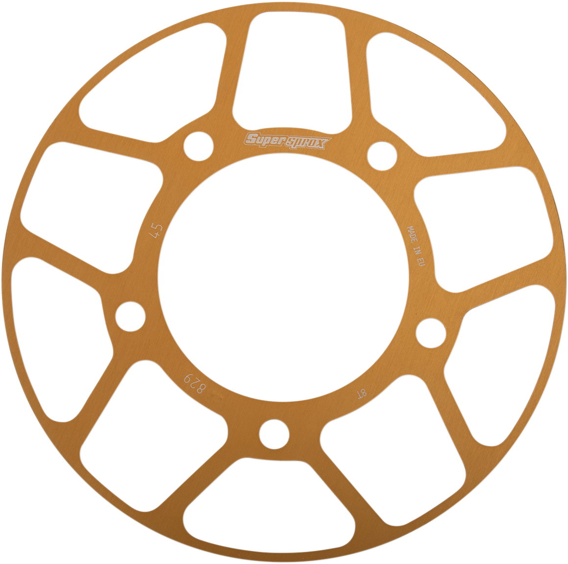 SUPERSPROX Edge Rear Sprocket Insert - Gold - 45 Tooth RACD-829-45-GLD