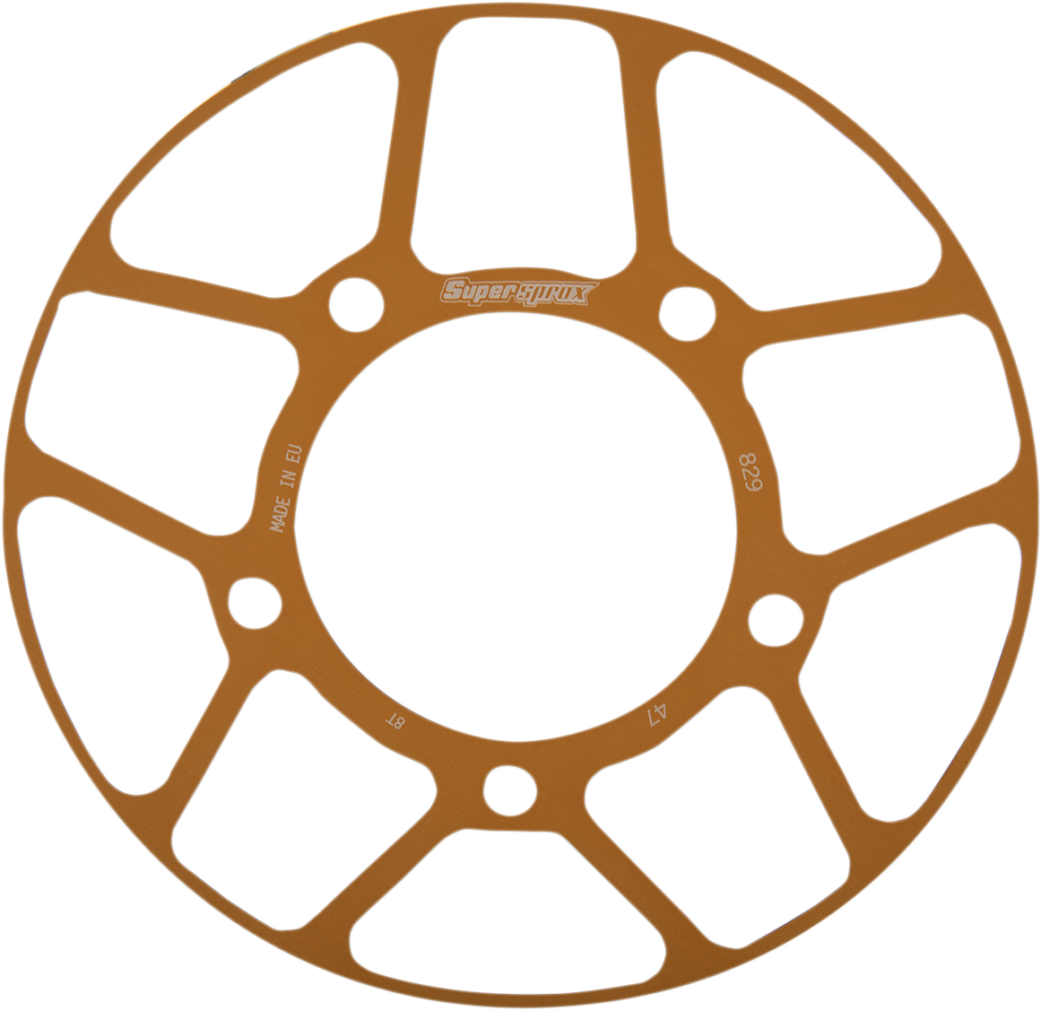 SUPERSPROX Edge Rear Sprocket Insert - Gold - 47 Tooth RACD-829-47-GLD