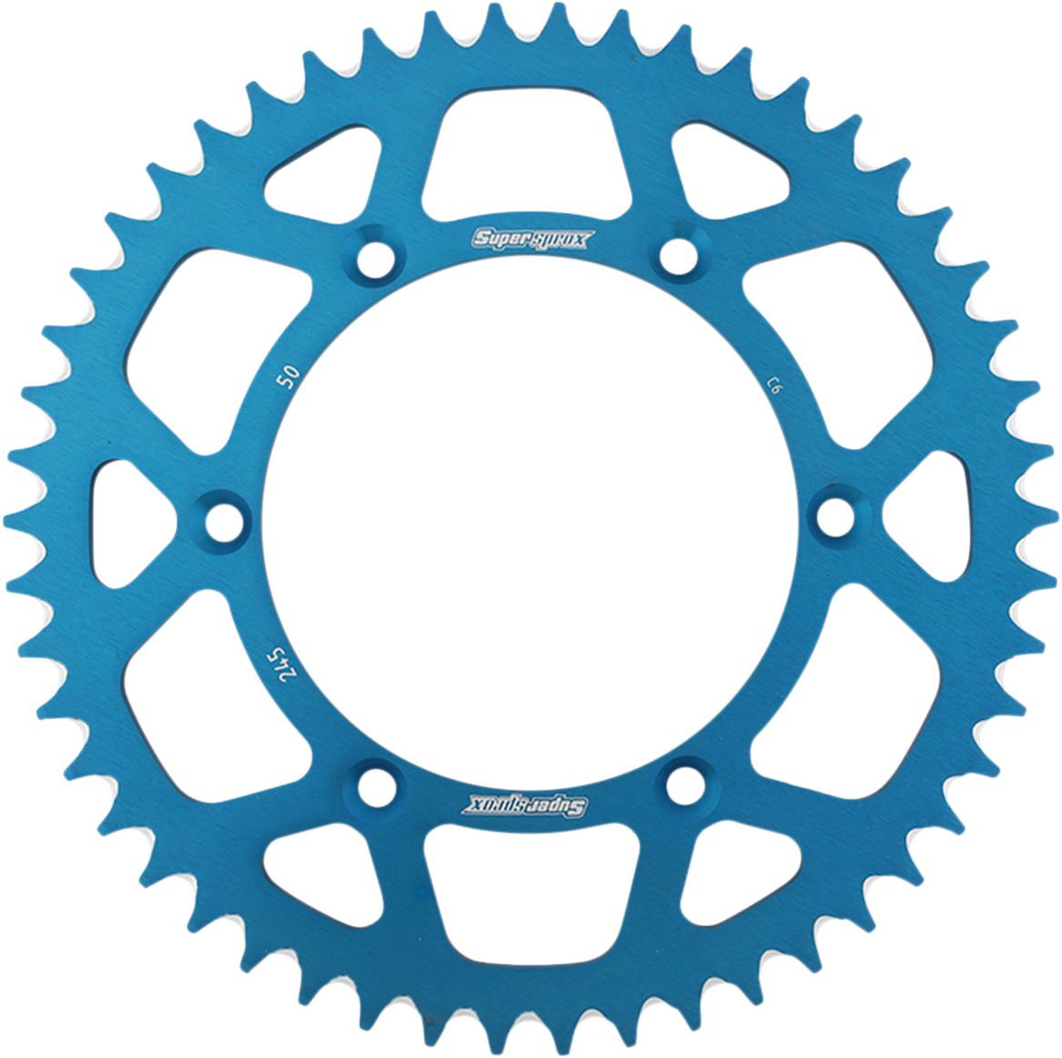 SUPERSPROX Rear Sprocket - Blue - Yamaha - 50 Tooth RAL-245-50-BLU