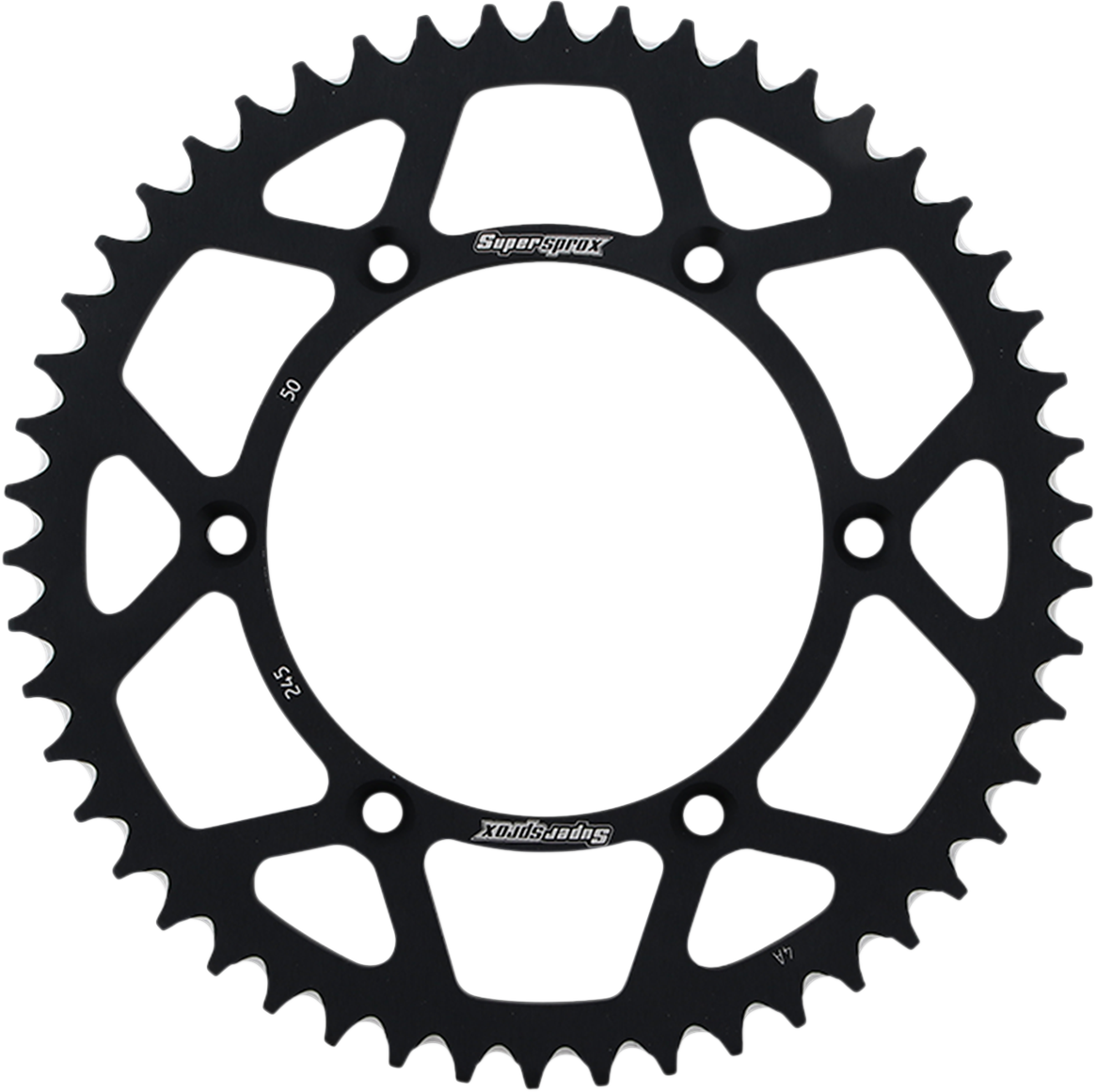 SUPERSPROX Rear Sprocket - Black - Yamaha - 50 Tooth RAL-245-50-BLK