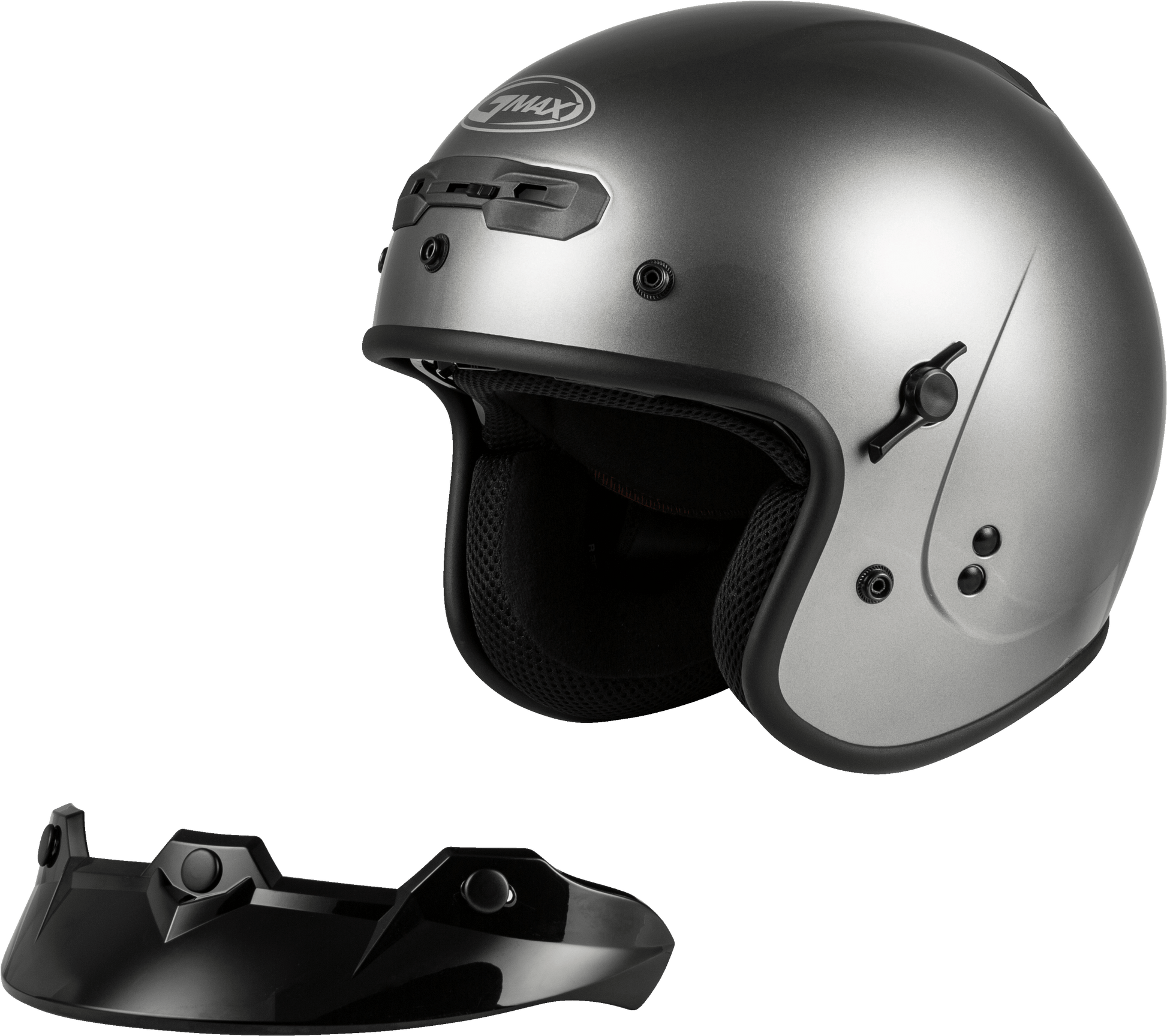 Gm 32 Open Face Helmet Titanium Sm
