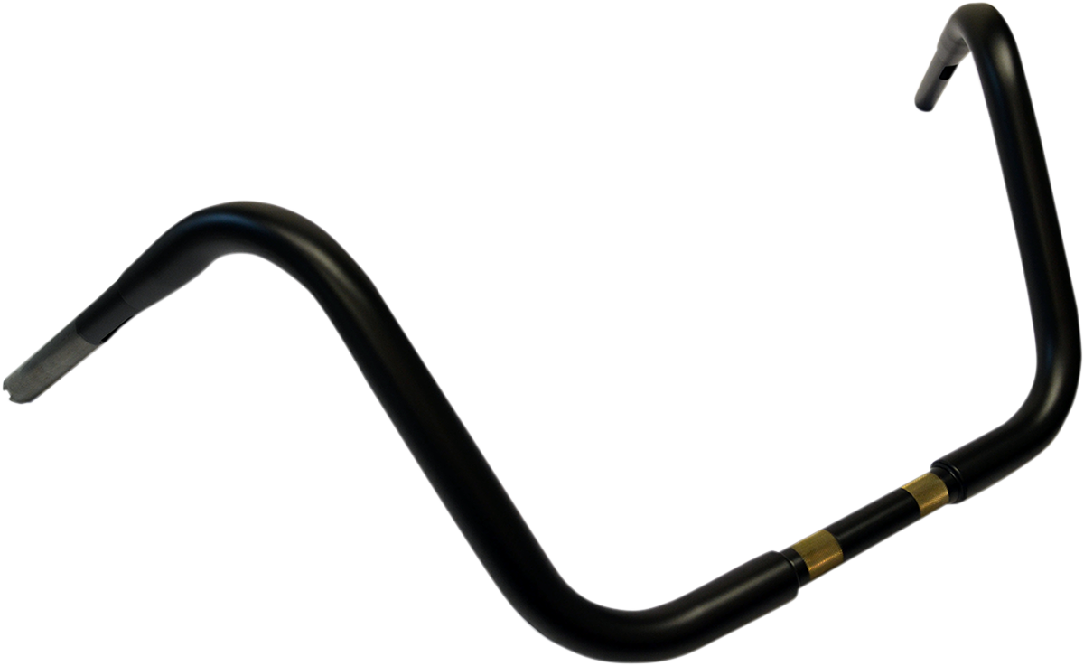 DRAG SPECIALTIES 1-1/4" Buffalo Touring Handlebar - 12" - TBW - Flat Black 0601-3506