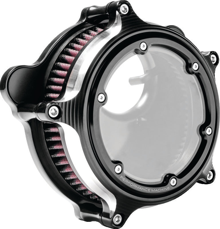 Performance Machine  Vision Air Cleaner W/Bezel - Contrast Cut