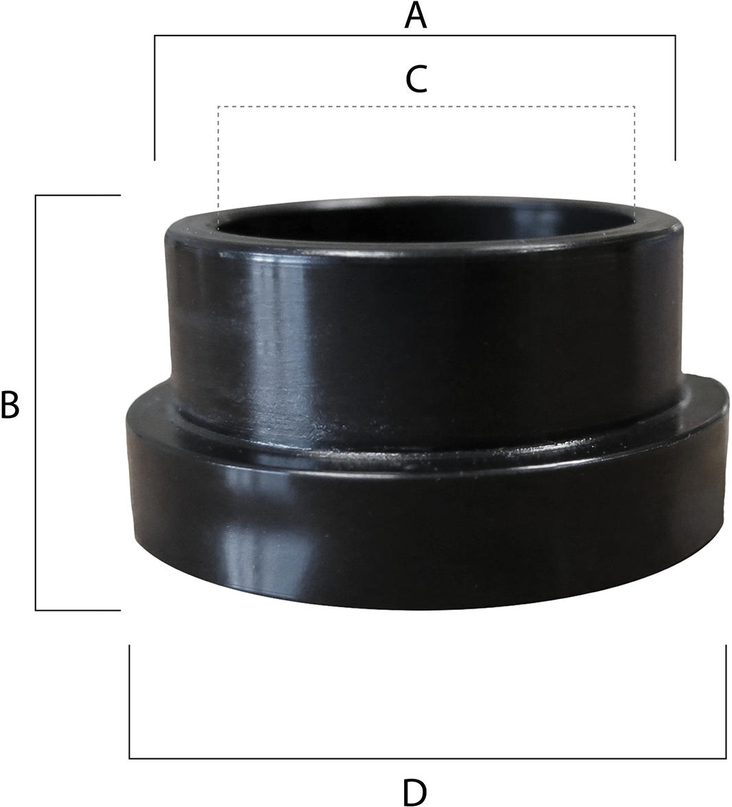 EPI Shock Bushing - 1.005" OD x 0.63" H x 0.828" ID x 1.2" Flange OD - 2-Pack EPISB405