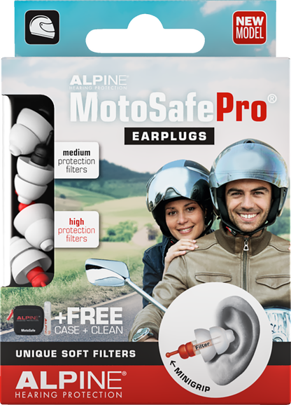 ALPINE HEARING PROTECTION MotoSafe Pro Earplugs 111.23.112