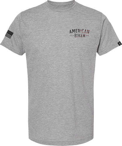 AMERICAN BIKER Biker Sam Active T-Shirt - Red/White/Blue - 4XL ABBRWBSAM02S241GY4R