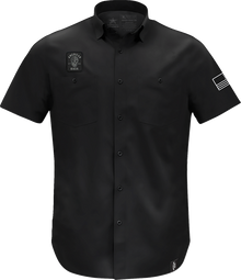 AMERICAN BIKER Biker Sam Lightweight Shirt - Black/White - 3XL ABBSAM07ST74BK3R