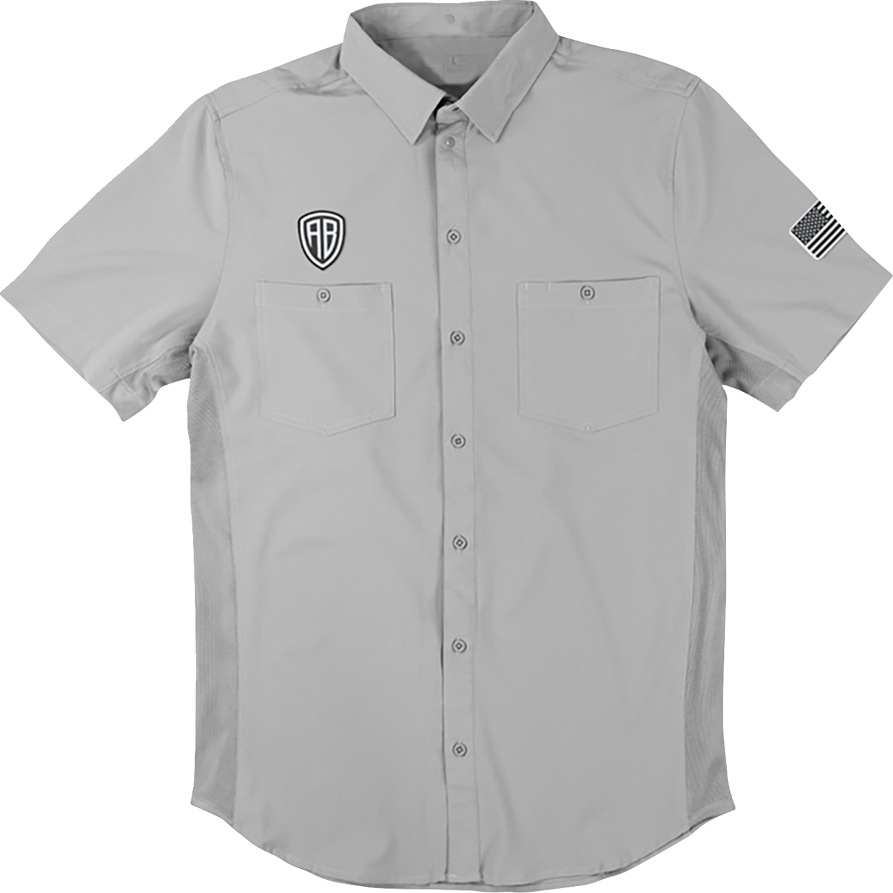 AMERICAN BIKER Let's Ride Vented Shirt - Gray/Black - XL ABBLETSRIDE16ST26GYX