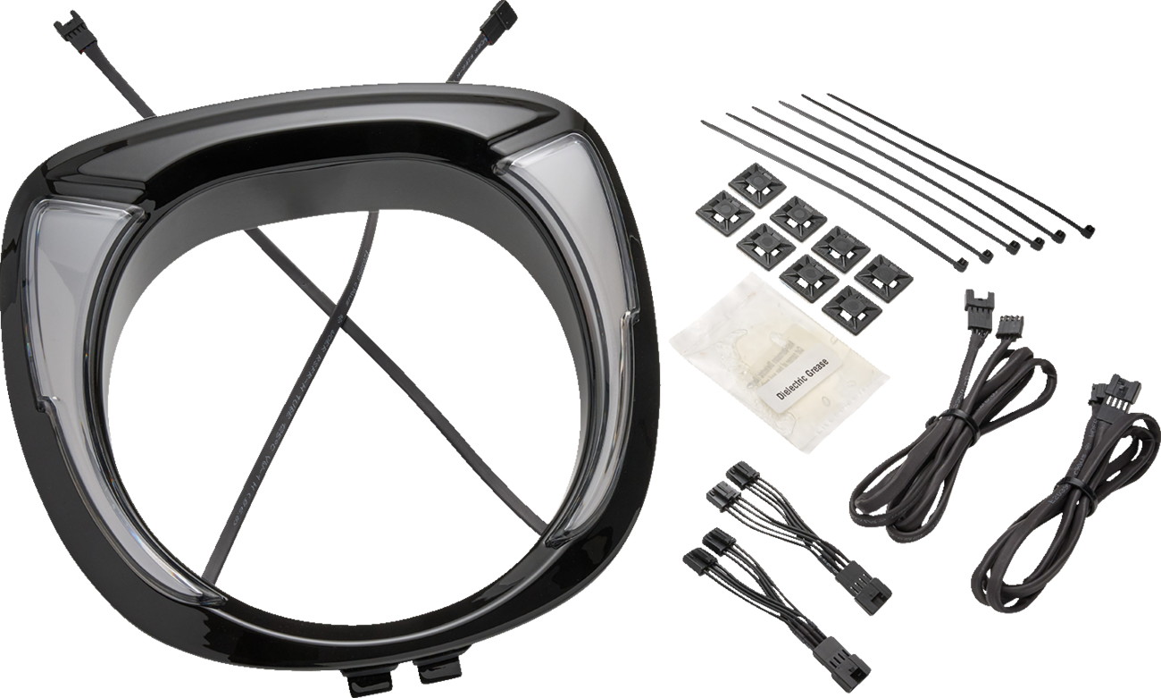 CIRO Headlight Bezel - Fang® - Chieftain - Black 46206