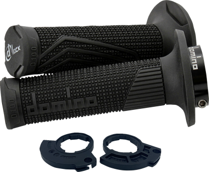 DOMINO D100 D-Lock Grips - Single Cable - Black D10046C4000H7-0