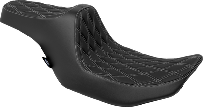 DRAG SPECIALTIES SEATS Predator III Seat - Double Diamond - Silver Stitched - FLT/FLH '23-'24 4686C