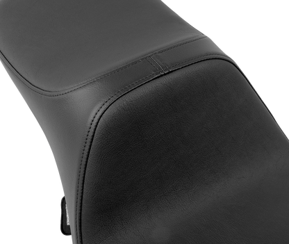 DRAG SPECIALTIES SEATS Predator III Seat - Extended Reach - Double Diamond - Black - FLH/FLT '08-'24 4687B
