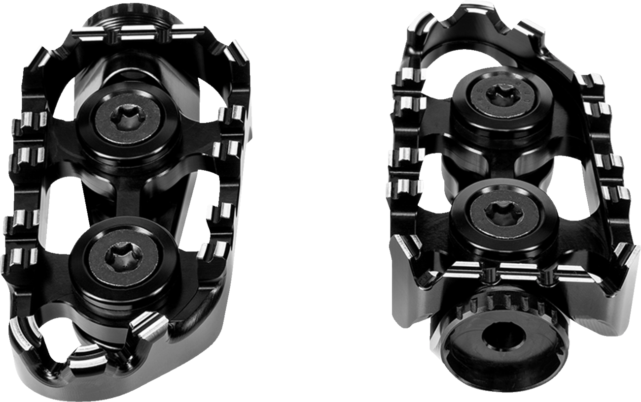 GILLES TOOLING Tech-X Enduro Foot Pegs - Driver - Black RGK-970-UF35-SET-B