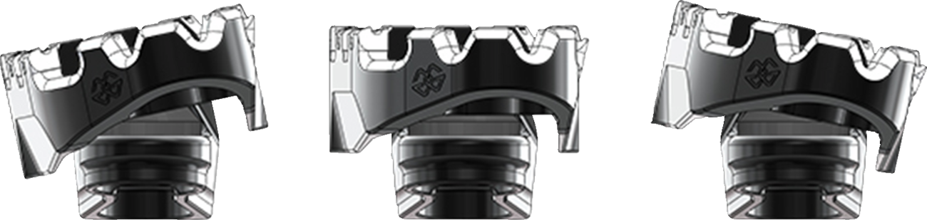 GILLES TOOLING Tech-X Enduro Foot Pegs - Driver - Black RGK-960-UF35-SET-B