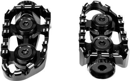GILLES TOOLING Tech-X Enduro Foot Pegs - Driver - Black RGK-680-UF35-SET-B