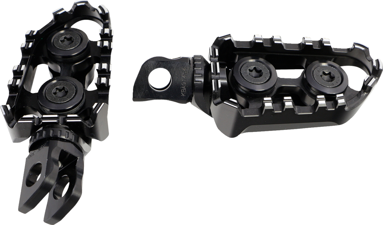 GILLES TOOLING Tech-X Enduro Foot Pegs - Driver - Black RGK-300-UF35-SET-B