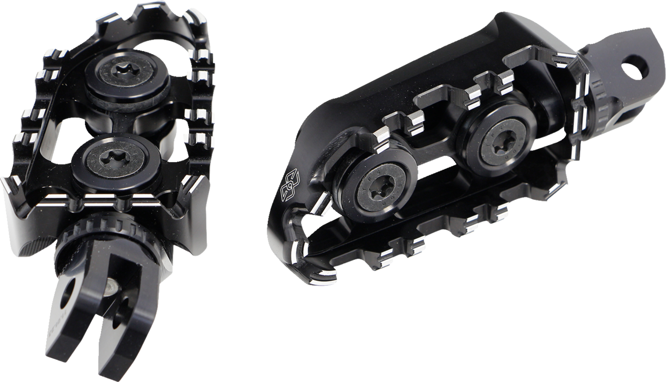 GILLES TOOLING Tech-X Enduro Foot Pegs - Driver - Black RGK-500-UF35-SET-B