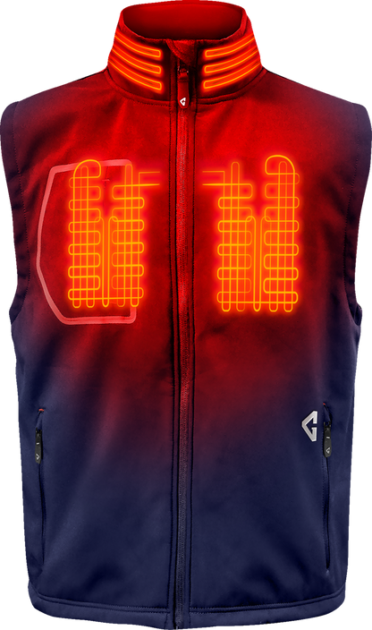 GERBING HEATED CLOTHING 7V Torrid Softshell Heated Vest 2.0 - Navy - Medium GERTVST7VMNM