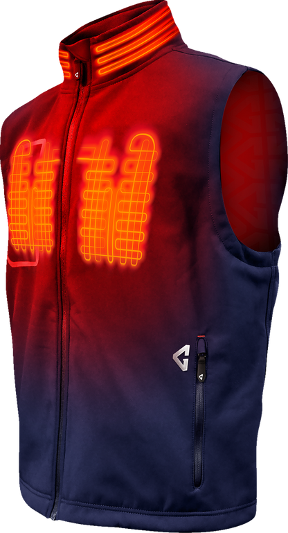 GERBING HEATED CLOTHING 7V Torrid Softshell Heated Vest 2.0 - Navy - Medium GERTVST7VMNM