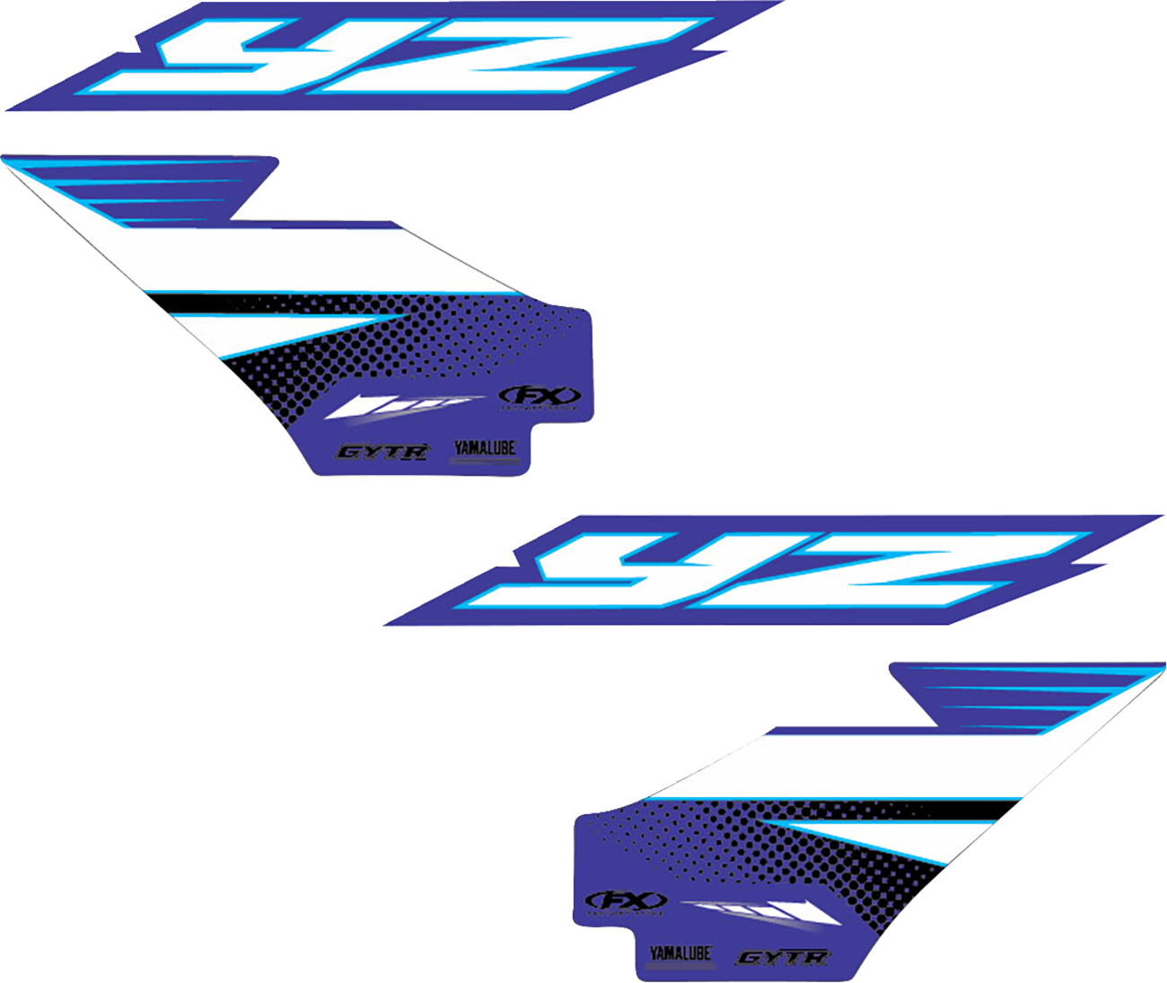 FACTORY EFFEX Graphic Kit - Tank/Shroud - '25 OEM - Yamaha - YZ 125/250 28-05220