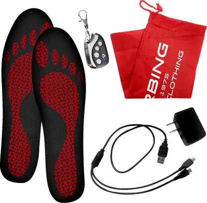 GERBING HEATED CLOTHING 3V Rechargeable Heated Insoles with Remote - Large/XL GER-INS-3V-L-XL