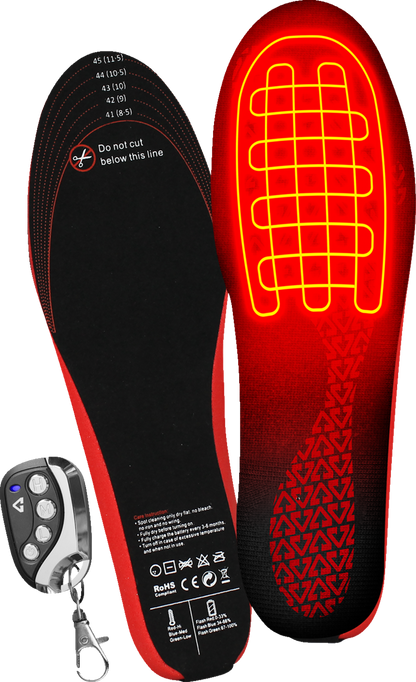 GERBING HEATED CLOTHING 3V Rechargeable Heated Insoles with Remote - Large/XL GER-INS-3V-L-XL
