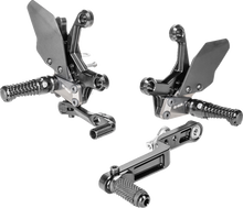 GILLES TOOLING Adjustable Rearset - AS31GT - Black - Suzuki AS31-S03-B