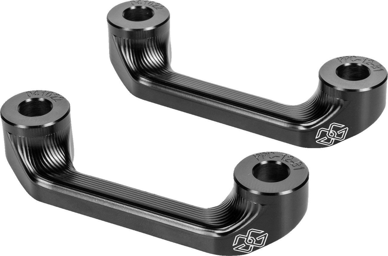 GILLES TOOLING Pillion Carrier Cover Kit - Black PPC-12-KIT-B