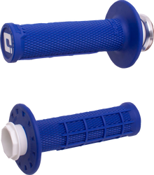 ODI Micro-X Half-Waffle v2 Lock-On Grips - Blue/Black H36MXU