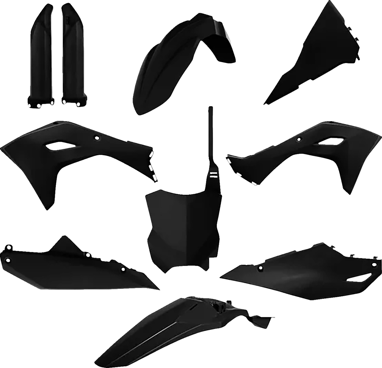 POLISPORT Body Kit - With Fork Guards - Black - Kawasaki - KX 450 F 91362