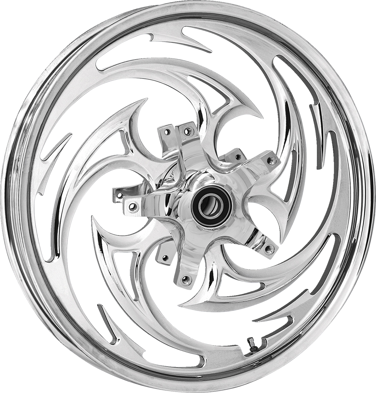 RC COMPONENTS Wheel for Stock Rotor - Savage - Front - Chrome - 21x3.5 0321350-85C925-21AC