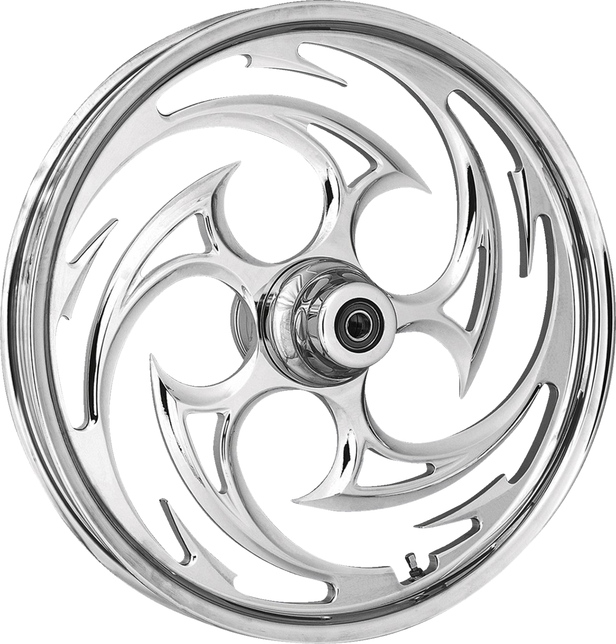 RC COMPONENTS Wheel for Hub Mounted Rotor - Savage - Front - Chrome - 21x3.5 0321350-85C257-21AC