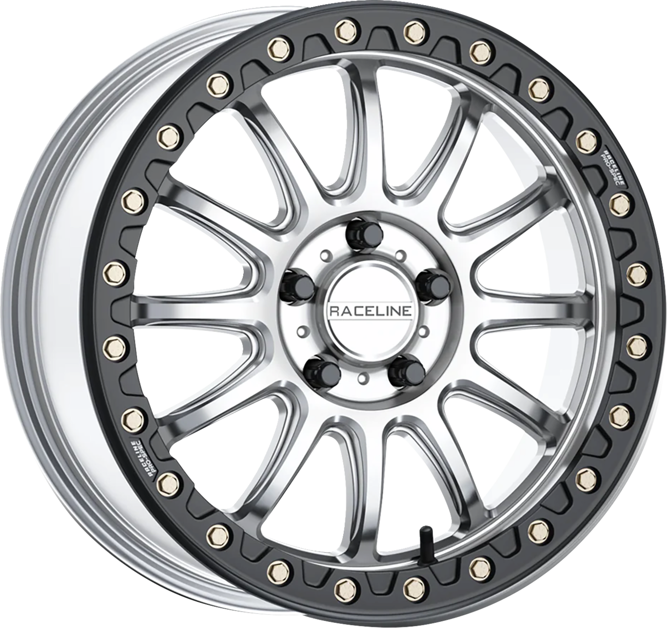 RACELINE WHEELS Wheel - Alpha - Front/Rear - Hyper Silver/with Black Ring - 15x10 - 6/139.7 - +25 mm A14SB-51060+25