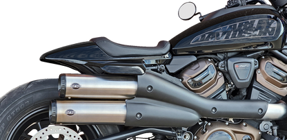 S&S CYCLE 4" Grand National Slip-On Mufflers - Stainless Steel - Sportster S 550-1111