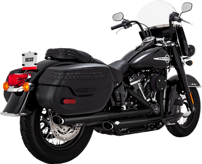 VANCE & HINES Twin Slash Slip-On Mufflers - PCX™ - Black 46379