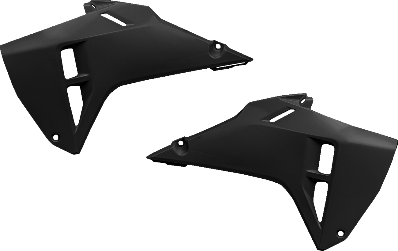 UFO Radiator Covers - Black - Honda - CRF 250R/450R HO05614#001