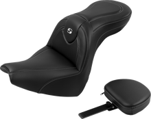 SADDLEMEN Roadsofa™ Seat - with Backrest - Carbon Fiber - FXBR/S '18-'20 818-31-185BR