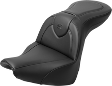 SADDLEMEN RoadSofa™ Seat - with Backrest - Black Stitch - FXBR/S '18-'20 818-31-187BR