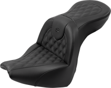 SADDLEMEN Roadsofa™ Seat - with Backrest - Lattice Stitch - FXBR/S '18-'20 818-31-182BR