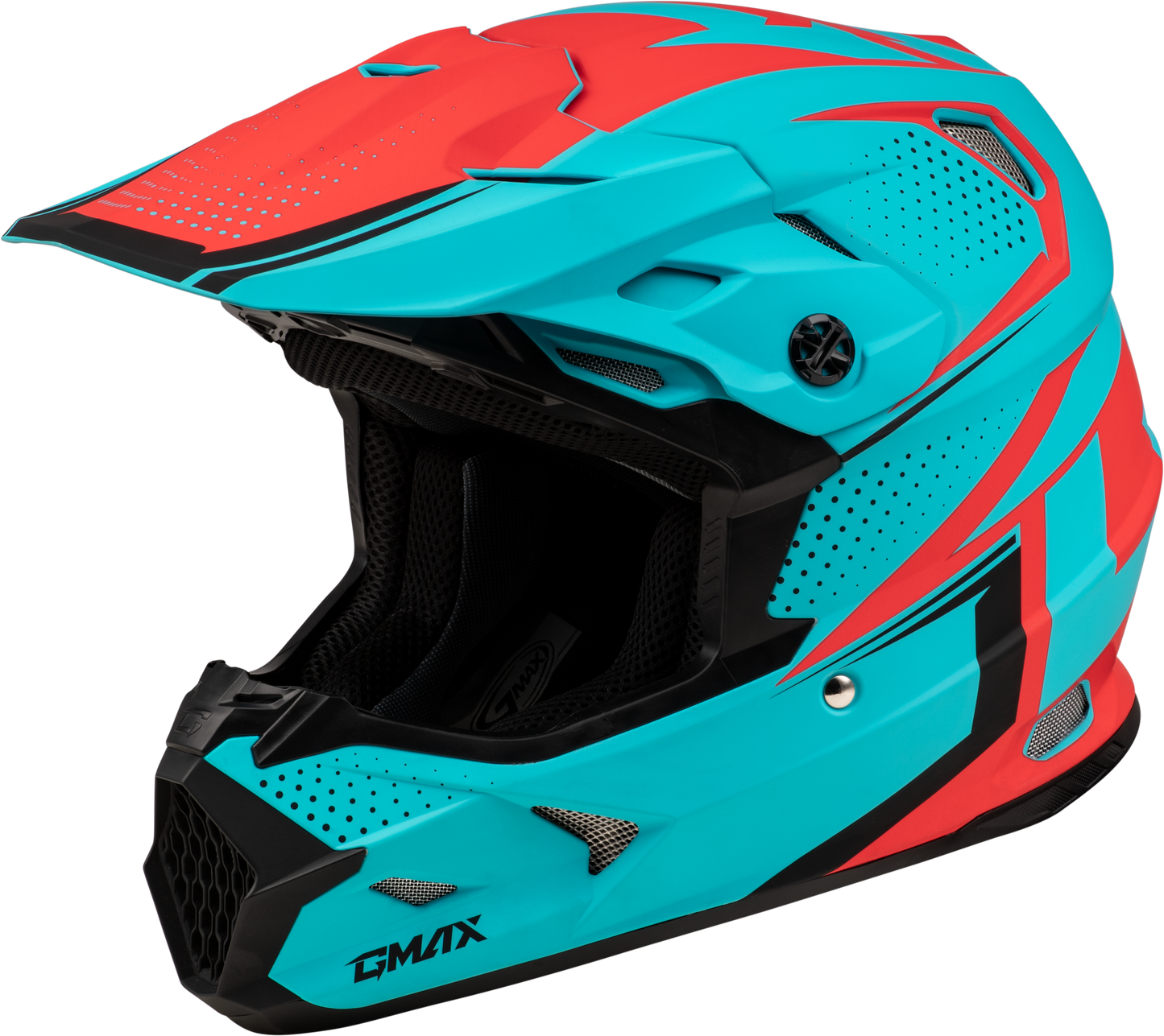 Mx 96 502 Helmet Matte Blue/Red  Lg