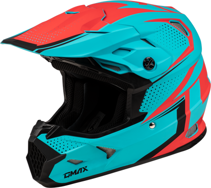 Mx 96 502 Helmet Matte Blue/Red  Lg