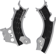 ACERBIS X-Grip Frame Guards - Black/Silver - CRF 250/450 R/RX 2986181015