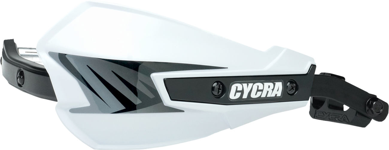 CYCRA Vortex Handguards - Universal U-Clamp - White 1CYC-7801-42