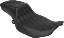 DRAG SPECIALTIES SEATS Performance Predator 2-Up Seat - Vinyl - Black Double Diamond Stitch - FLHX/FLTR '23-'24 4691B