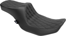 DRAG SPECIALTIES SEATS Predator III 2-Up Seat - Vinyl - Double Diamond - Black Stitching - FLT/FLH '23-'24 4690B
