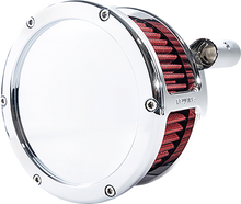 FEULING PARTS BA Air Cleaner Kit - Chrome with Red Filter - '08-'17 Dyna/Softail/Touring 5457